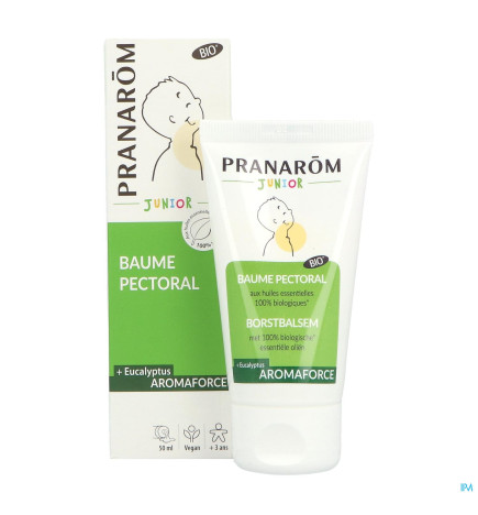 Pranarôm – Baume Pectoral Bio Aromaforce Junior, 50 ml