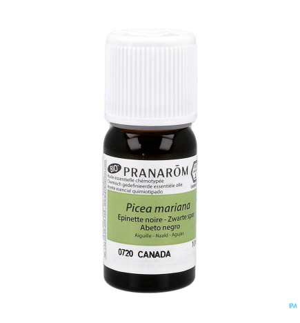 Pranarôm – Huile Essentielle Bio Épinette Noire Aiguille, 10 ml