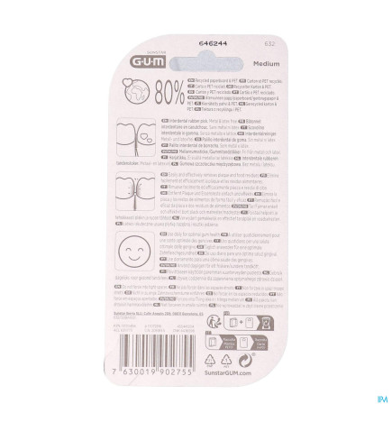 Gum – Soft Picks Bâtonnets Interdentaires 632 Original Medium 50