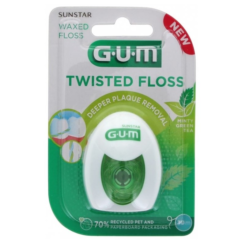 Gum Twisted Floss Fil Dentaire 30m