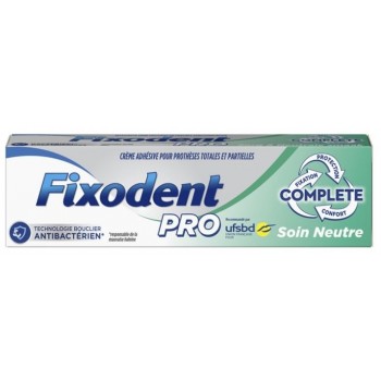 Fixodent Pro Complete Soin Neutre Creme Adhesive 47g