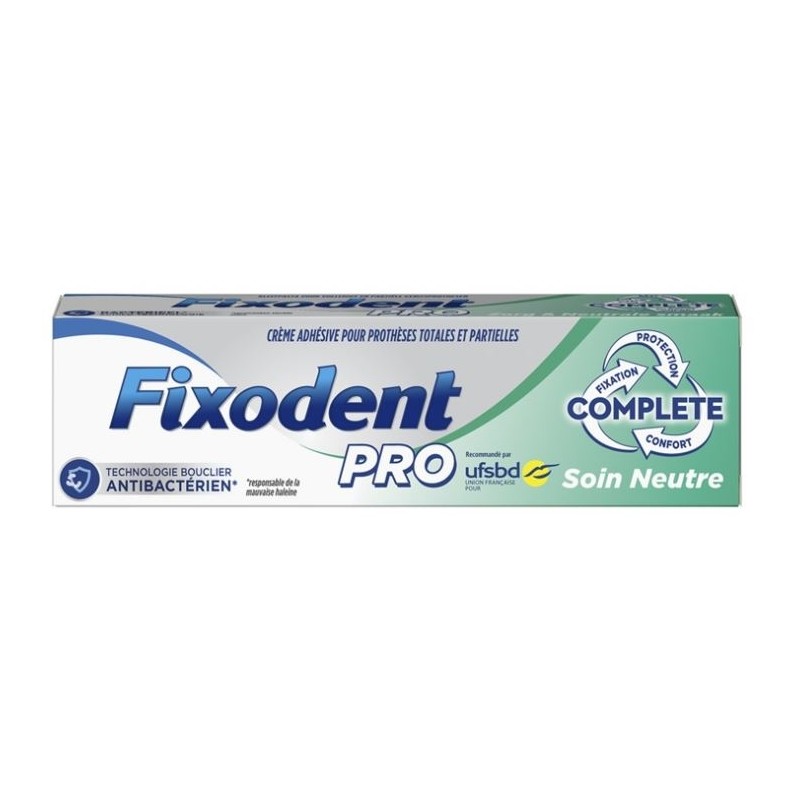 Fixodent Pro Complete Soin Neutre Creme Adhesive 47g