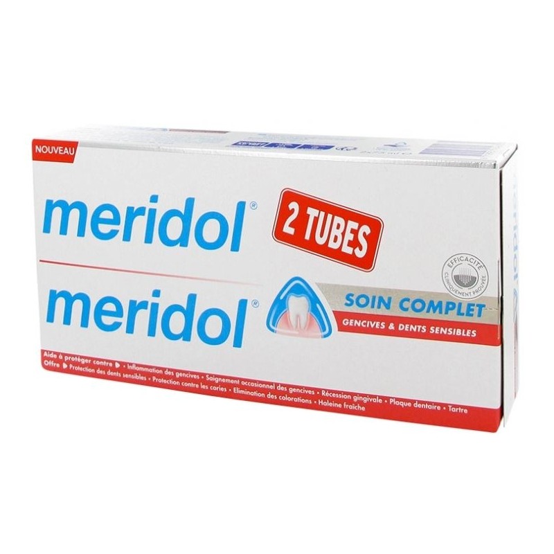 Meridol Soin Complet Sensibilite Dentifrice Duo 2x 75ml