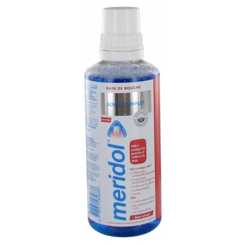 Meridol Soin Complet Bain De Bouche Fluore 400ml