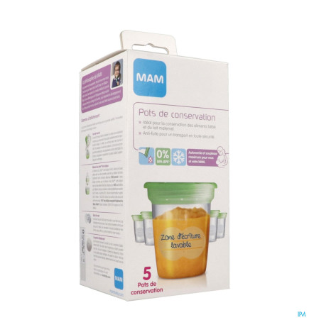 Mam – Allaitement Pot Conservation, 120 ml x5