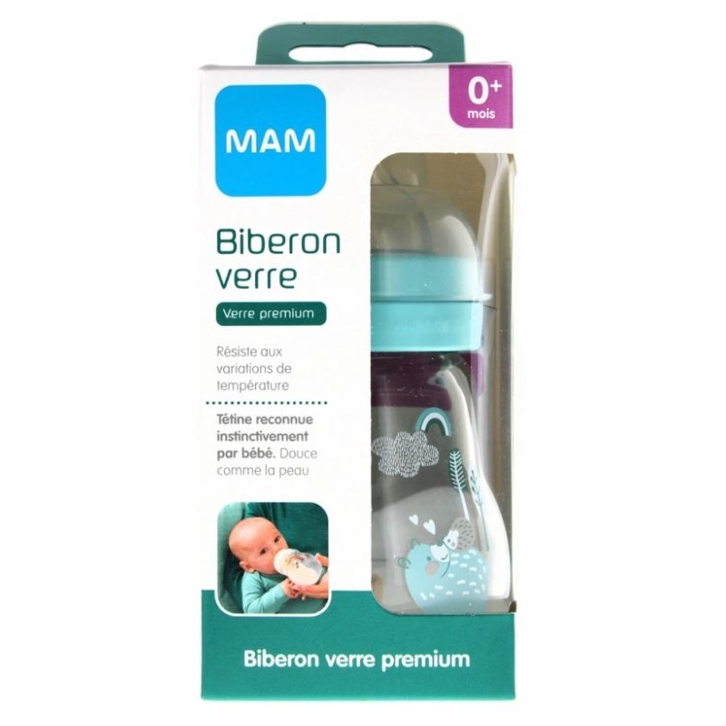 Mam Biberon 1age Verre Decore Aqua Debit 1 170ml