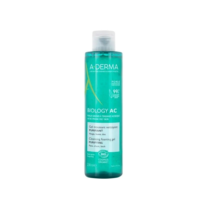 A-Derma Biology AC Gel Moussant Nettoyant Purifiant 200ml