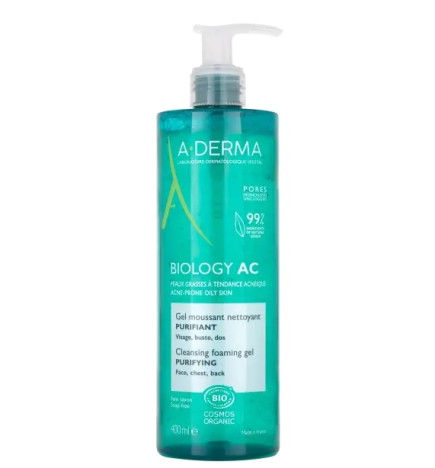 A-Derma Biology AC Gel Moussant Nettoyant Purifiant 200ml