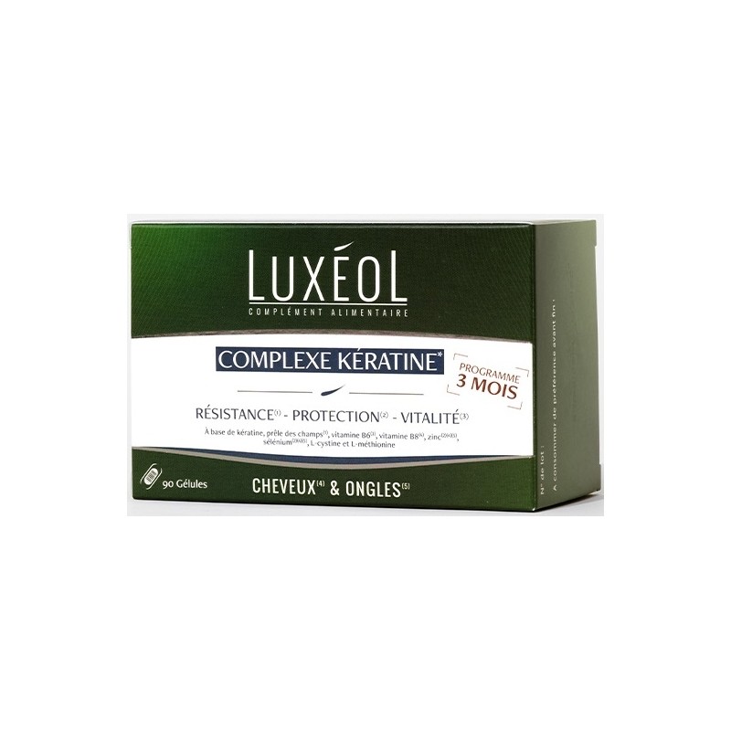 Luxeol Complexe Kératine x90 Gélules