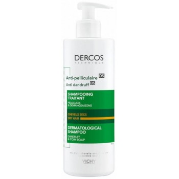 Dercos Shampooing Antipelliculaire Cheveux Secs 390ml