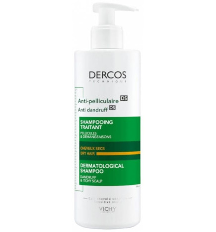 Dercos Shampooing Antipelliculaire Cheveux Secs 390ml