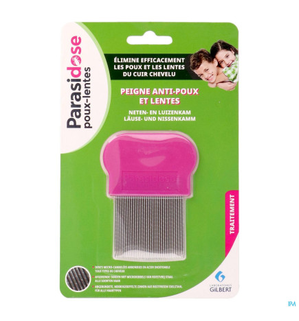 PARASIDOSE – Peigne anti-poux dents cannelées