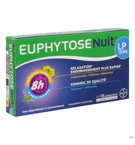 Euphytose – Nuit LP 1,9 mg, 15 comprimés à libération prolongée