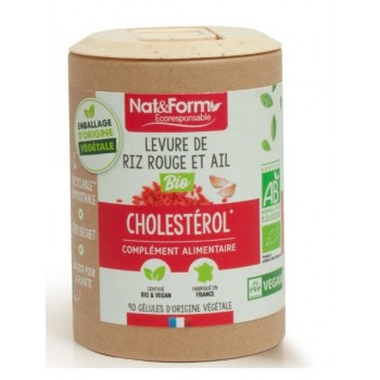 Nat Et Form Levure De Riz Rouge Et Ail Bio Gelule 200