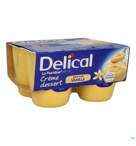 Delical –  La Floridine Hp Hc Creme Dessert Vanille 200g X4