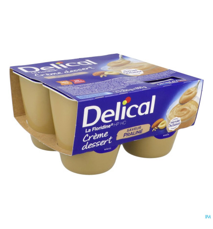 Delical –  La Floridine Hp Hc Creme Dessert Praline 200g X4