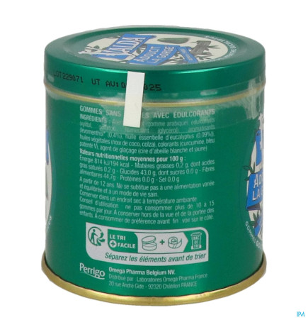 Valda – Gommes Menthe Eucalyptus Sans Sucre 140 g