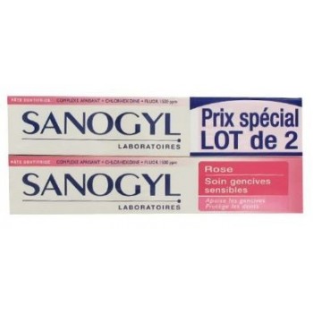 Sanogyl Rose Dentifrice 75ml X2