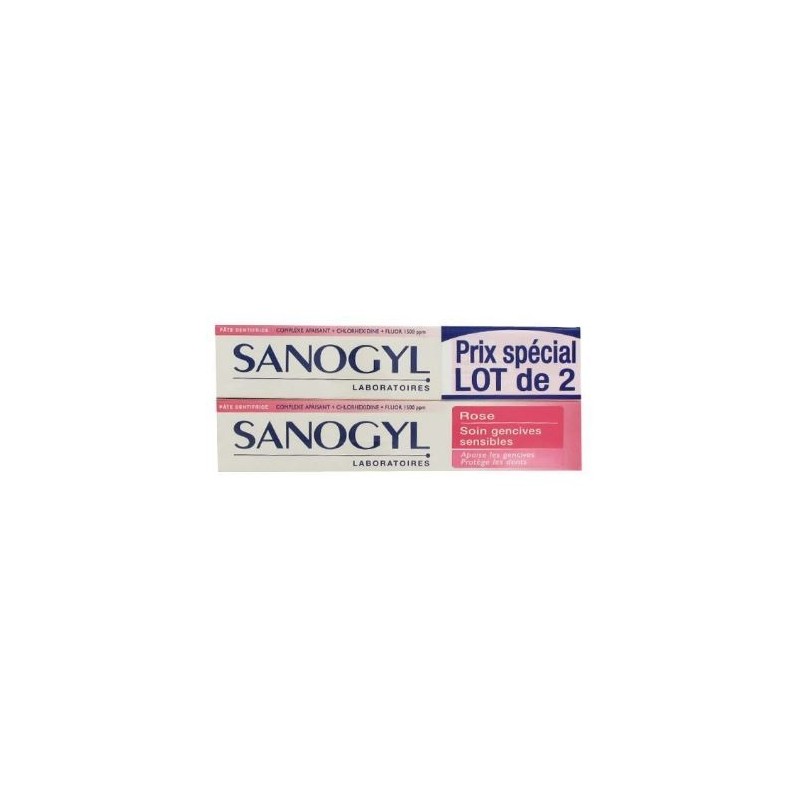 Sanogyl Rose Dentifrice 75ml X2