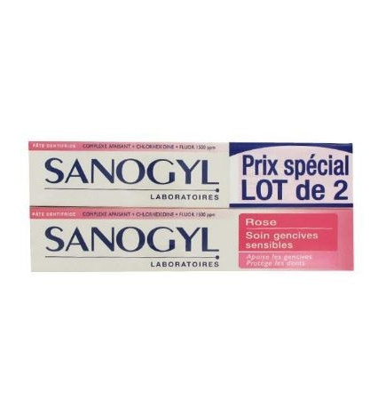 Sanogyl Rose Dentifrice 75ml X2