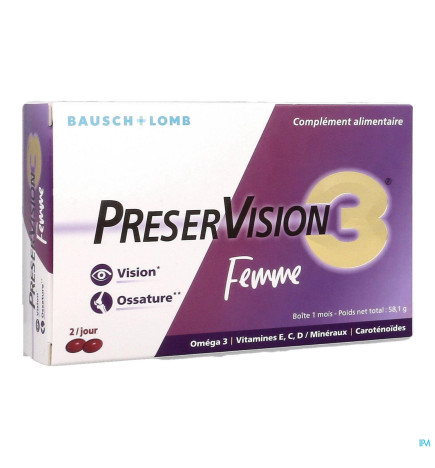 BAUSCH&LOMB – Preservision 3 femme, 60 capsules