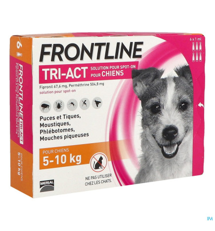Frontline – Tri-Act Spot On Chien S, solution x6