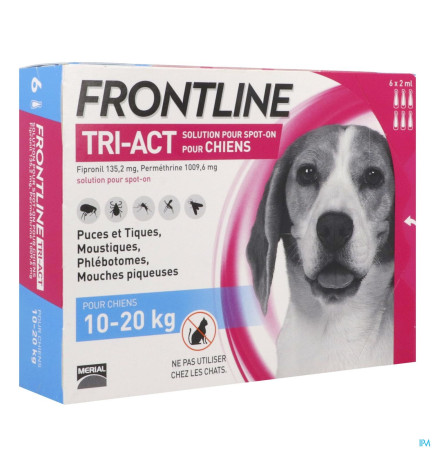 Frontline – Tri-Act Spot On Chien M, solution x6