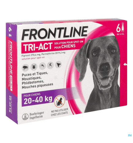 Frontline – Tri-Act Spot On Chien L, solution x6