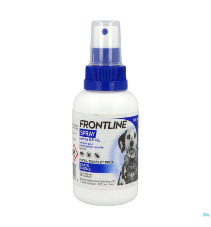 Frontline – Spray Pompe Chien et Chat, 100 ml