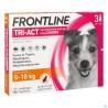 Frontline Tri Act Spot On Chien 5/10kg S Solution X3