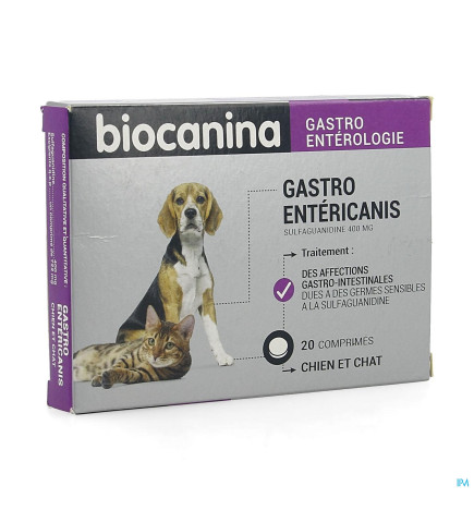 Biocanina – Gastroentericanis comprimés chien/chat, 20 comprimés