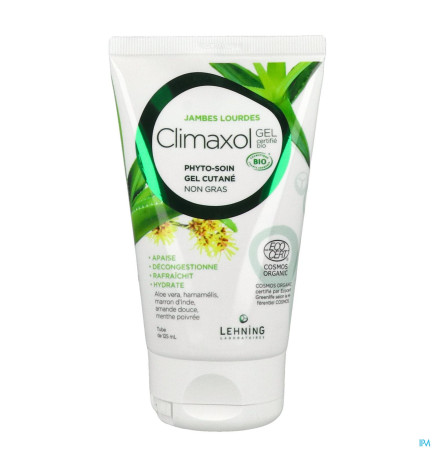 Lehning – Climaxol Gel Fraîcheur Jambes Légères Bio, 125 ml