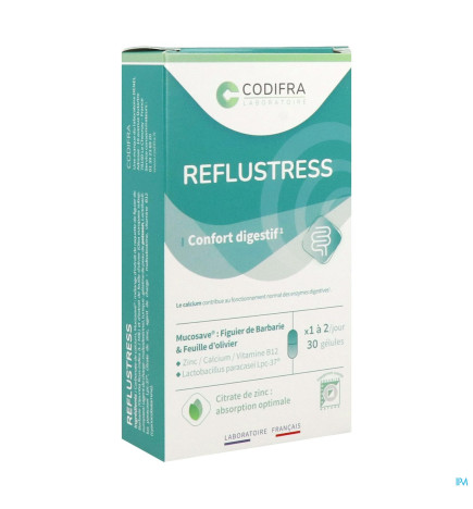 Codifra – Reflustress confort digestif, 30 gélules