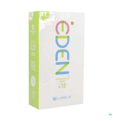 EDEN – Préservatif Latex Lubrifié XL, x12