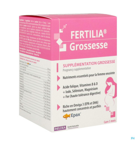 ISN – Fertilia grossesse, supplémentation grossesse, 90 gélules