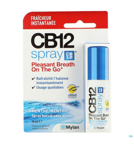 CB12 – spray buccal menthe, 15 ml