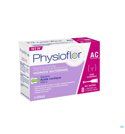 Physioflor – Gel Acidifiant Voie Vaginale GOS 1-6, 8 unidoses de 5 ml