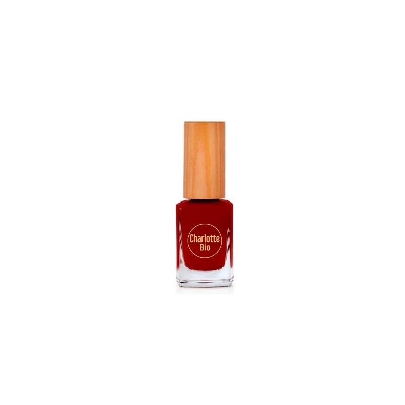 Charlotte Bio Vernis A Ongles Rouge Bordeaux Biosource 10ml