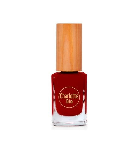 Charlotte Bio Vernis A Ongles Rouge Bordeaux Biosource 10ml