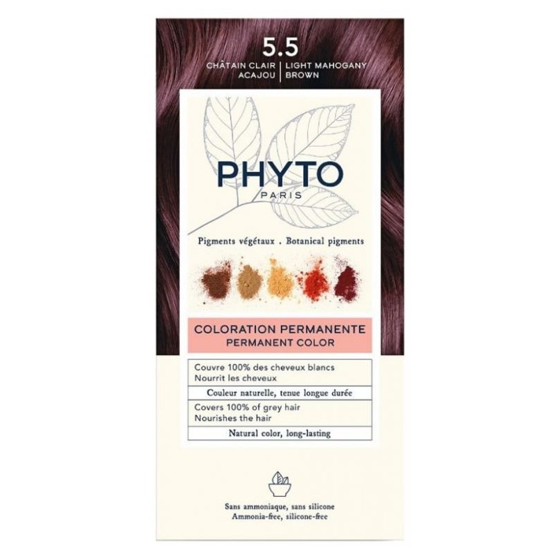Phytocolor 5.5 Marron Acajou Kit Coloration Permanente