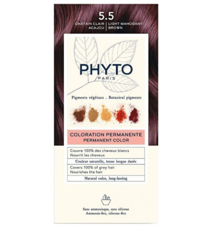 Phytocolor 5.5 Marron Acajou Kit Coloration Permanente