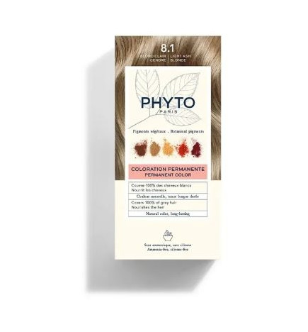 Phytocolor 8.1 Blond Clair Cendre Kit Coloration Permanente