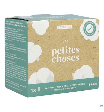 Les Petites Choses – Tampon Bio Sans Applicateur Flux Super, 18