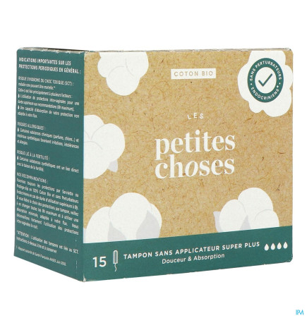 Les Petites Choses – Tampon Bio Sans Applicateur Flux Super+, 15