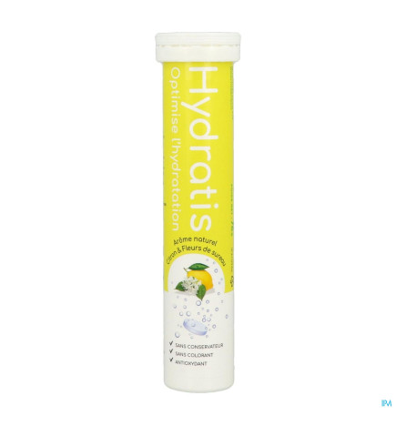 Hydratis – Comprimés effervescents Citron Sureau, x20