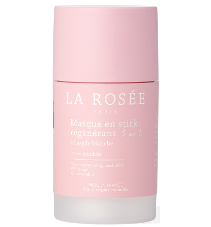 La Rosee Masque En Stick Regenerant 3en1 Argile Blanche 75ml