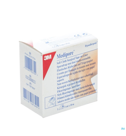 MEDIPORE – Liner Sparadrap, 50 mm x 10 m Rouleau