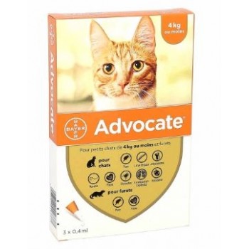 Advocate Chat Petit Spot On Solution 0ml4 X 3