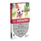 Advantix – Chien Très Petit 1,5 à 4kg, Spot On Solution 0,4 ml, 4 pipettes Advantix – Chien Très Petit 1,5 à 4kg, Spot On Solution 0,4 ml, 4 pipettes