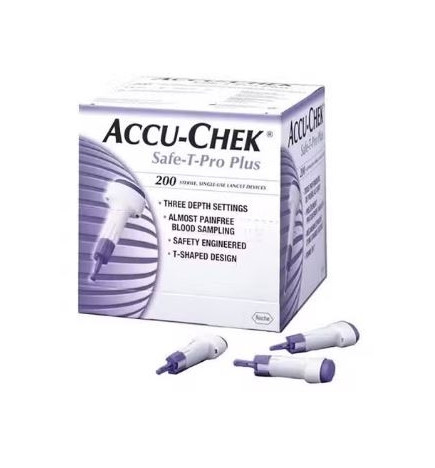 Accu Chek Safe T Pro Plus Autopiqueur Jetable 200